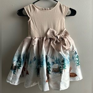 Toddler Deer Christmas Dress